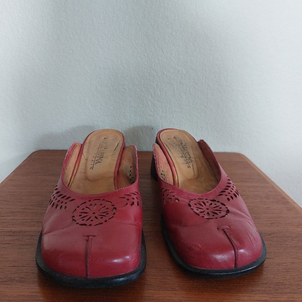Vintage San Marina Leather Slides